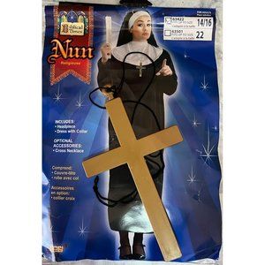 Nun Halloween Costume - Fits up to adult 14/16 complete set
